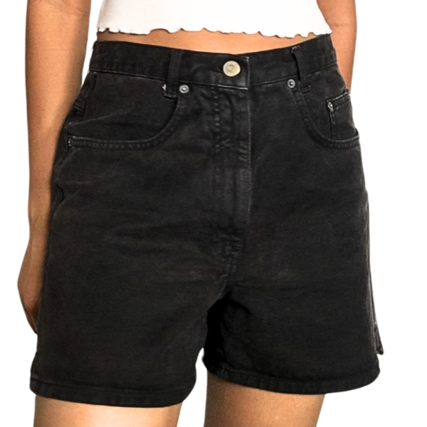 Ashy High Waist Denim Shorts - Image 4